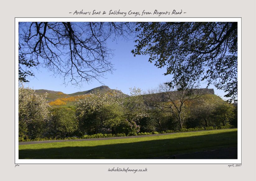 Arthur's Seat & Salisbury Crags, from Regent Road